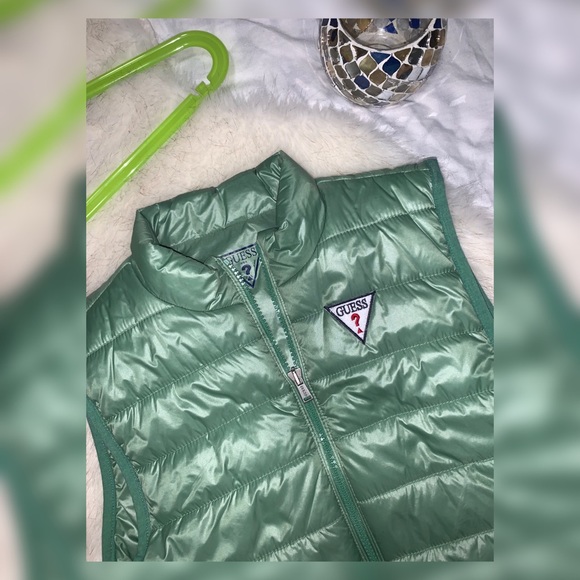 Guess Kids USA Washed Jeans Vest Jacket - Picture 2 of 3